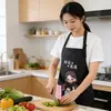 Nuevo Delantal Impermeable para Mujer de Celebridad de Internet, Cocina a Prueba de Aceite, Lindo, Creativo, para Uso en Casa, Delantal Personalizado, Moderno para el Trabajo