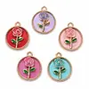 Painéis florais multicoloridos podem ser misturados em lotes para pingentes, berloques, pulseiras, colares e acessórios DIY transfronteiriços, direto do fabricante