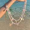 Cadena de Cintura de Doble Capa con Conchas y Perlas para Mujer 2026 Nuevo Estilo con Cinturón para Falda Accesorio de Decoración de Falda de Gama Alta