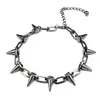 Temperamento Europa y Estados Unidos transfronterizo cadena caliente personalidad exagerada punk hip hop moda borla remache collar de mujer cadena de clavícula