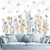 Pegatinas de Pared con Flores Bohemias Transfronterizas para Dormitorio Sala de Estar Entrada Arte de Pared Decoración del Hogar Pintura Papel Tapiz Autoadhesivo Pv