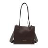 Bolso de mano Retro para mujer para ir al trabajo Textiles Bolso de mujer 2025 Primavera Nuevo Estilo Coreano Correa ancha para el hombro Bolso tote de mano para llevar bajo el brazo