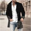 Novo Casaco Casual Masculino de Lã com Gola Alta, Comprimento Médio, Estilo Europeu e Americano, Casaco de Lã Amazon
