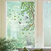 D18071 Galhos Criativos Folhas Verdes Pássaros Eletrostáticos Adesivos de Janela Decoração Sala de Estar Quarto Janela Casa Adesivos Eletrostáticos