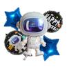 Wandering Earth nave espacial astronauta cohete astronauta globo de película de aluminio decoración para fiesta temática de fiesta de cumpleaños