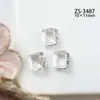 Substituição de Alta Qualidade Cristal K9 Diamante Branco Manicure Diamante Joias Coração Explosivo Ovo de Pombo Diamante Pedregulho de Ângulo Reto Joias