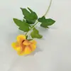 Flor de Simulación Preferida Transfronteriza Flor Individual Flor Única Flor de Trompeta Flor Artificial Arreglo Floral para Salón de Bodas Fondo Decoración del Hogar Material Floral