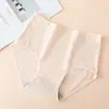Calzones de Algodón Puro Jacquard Sin Costuras de Cintura Alta Control de Abdomen para Mamá, Algodón de Bebé, Transpirables, Antibacterianos, Tallas Grandes para Mujeres de Mediana Edad y Mayores