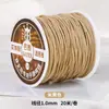 Corda de algodão torcida à mão estilo Xizang 20m para artesanato DIY, pulseiras, terços budistas com contas e contas de corda de algodão para atacado