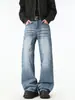 Ropa para Hombre Maple House / Primavera 2026 Nueva Marca de Moda Americana High Street Talla M Corte Holgado Jeans Ligeramente Acampanados Pantalones Largos para Hombre