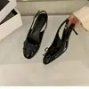 Sandalias Cerradas Dulces y Suaves Estilo Francés para Mujer, Nuevo Modelo de Verano 2026 con Tira Trasera de Moño, Zapatos de Tacón Alto Poco Profundos