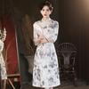 Novo cheongsam chinês Novo estilo nacional 2023 melhorado jovem high-end elegante outono design sentido primavera e outono vestido