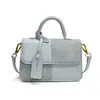Bolsa Elegante com Costura Nova 2024 para Mulheres, Bolsa Transversal Simples Retrô para o Dia a Dia, Bolsa Quadrada Pequena de Ombro Único com Cor Contrastante da Moda