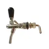 Válvula de cerveza de latón al por mayor de fábrica, galvanizado pulido, accesorios para equipo de cerveza, conector de grifo para barril de cerveza