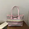Bolso Tejido de Paja para Mujer 2026 Nuevo Estilo Verano Playa Elegante Bolso de Mano Simple Versátil Hombro Vacaciones Bolso Tejido