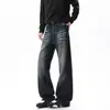 Nuevos Pantalones de Mezclilla Americanos de Alta Calidad para Hombre Otoño/Invierno 2026, Corte Slim Fit Ligeramente Acampanado para Adolescentes con un Look Sofisticado