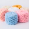 Hilo de Terciopelo de Coral de Tres Hebras para Tejer Bufandas, Hilo de Tejer Suave Hecho a Mano, Hilo de Terciopelo de una Sola Hebra para DIY, Hilo para Bebé