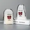 Fabricante Impulse Trendy Bolsa de Viaje con Cordón Ajustable Esmerilada con Lindo Oso para Ropa Interior, Braguitas y Calcetines, Bolsa de Almacenamiento