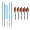 Kit Mandalas 5 Peças para Pintura, Ferramentas de Cerâmica, Haste para Decoração, Caneta de Broca de Silicone, Caneta de Silicone Dupla Ponta