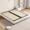 Cama de Armazenamento de Couro Bovino de Primeira Camada