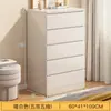 Cómoda, Gabinete de Cinco Cajones, Gabinete de Almacenamiento Moderno para Dormitorio, Gabinete de Pared para Sala de Estar, Gabinete Lateral Pequeño, Mesita de Noche