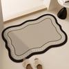 Alfombrillas de baño, Alfombrillas absorbentes antideslizantes para baño, Alfombras de secado rápido para puerta de inodoro, Lodo de diatomeas al por mayor, Envío transfronterizo