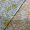 Tela jacquard en relieve teñida con hilo de crisantemo de estilo vintage, tela de poliéster para equipaje, estilo pastoral.