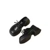 Mocasines de Plataforma para Mujer 2026 Otoño Nuevo Estilo Suela Gruesa Con Cordones Aumento de Altura Estilo Académico JK Estilo Británico Zapatos Pequeños de Cuero para Mujer Zapatos Individuales