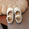 Zapatos de princesa para niñas de 3 a 6 años, zapatos Mary Jane suaves con lazo, zapatos de cuero para niños de primavera y otoño, zapatos de actuación para niñas pequeñas