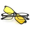 Nuevas Gafas de Sol Polarizadas para Hombre y Mujer, Montura de Gafas para Miopía Tr90 Transfronteriza, Gafas de Sol de Moda Magnéticas de Clip-On de Cinco Piezas