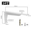 Soporte triangular de pared Soporte colgante Código colgante Soporte para gabinete de TV Escritorio Soporte de carga en forma de L Gabinete Marco de soporte Resistente
