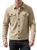 Chaqueta cárdigan lisa casual para hombre, chaqueta de trabajo a cuadros para primavera y otoño talla europea, chaqueta para hombre transfronteriza