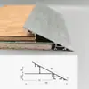 Delgado como el Ala de una Cigarra, Canaleta para Luminaria de Techo Suspendido con Perfil de Borde Biselado, Iluminación de Pared Lineal con Arco de Luz para Sala de Estar