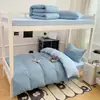 Lençol de algodão puro grau A para cama de bebê e mãe para dormir sem roupa, estilo fresco e simples, peça única 100% algodão, conjunto de três peças de fronha simples/dupla para dormitório de estudante