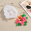 Aromaterapia yeso clip para salida de aire de coche ramo de mariposas molde de silicona DIY pegatina para refrigerador molde de gota de resina de flores