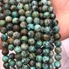 Cuentas sueltas naturales africanas de comercio Ming fundido, productos semiacabados al por mayor, accesorios para pulseras y collares de cuentas turquesas DIY