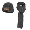 Conjunto de Tres Piezas de Gorro, Guantes y Bufanda de Invierno para Hombres y Mujeres, Gorro de Punto Cálido con Forro de Felpa para Protección de Orejas, Gorro de Lana de Punto Europeo y Americano
