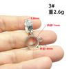 Anillo corredizo de tres vías de plata tibetana, cabeza colgante, accesorios de joyería, pulsera DIY, collar, cuentas, plata antigua, hebilla de conexión, colgante, material