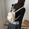 Linda bolsa cubo de dibujos animados estilo coreano ins para mujer, nuevo modelo 2025, bolso de hombro para estudiantes, adecuado para la escuela y el trabajo