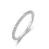 Anillo Transfronterizo de Amazon Nuevo Micro-incrustado Moissanita para Mujer Europeo y Americano de Alta Gama Popular Anillo de Combinación al Por Mayor