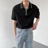Camisa polo para hombre de manga corta primavera y verano 2022 nueva para hombre top holgado blanco ligero de negocios con cuello de solapa