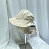 Sombrero de Pescador Plegado Simple Estilo Japonés para Niños, Sombrero de Cuenca Artístico de Ocio con Borde Largo Delantero y Corto, Sombrero de Sol para Viajes