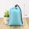 Bolsa de nylon com cordão para acabamento de roupas, bolsa de armazenamento, cordão de poliéster, atacado de fábrica