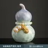 Adornos de Calabaza con Esmalte Cristalizado Cerámica Mini Mascotas de Té Pequeños Frescos Juguetes para Mesa de Té Accesorios para Ceremonia del Té Decoraciones de Escritorio