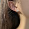 Pendientes de mariposa delicados e inteligentes para mujer, de plata, exquisitos pendientes de celebridades de Internet de estilo súper hada Mori francés para estudiantes, modernos, sencillos y combinables.