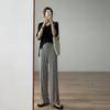 Pantalones de pierna ancha autoajustables para uso casual de verano, suaves de modal, adelgazantes, combinan con todo, para barrer el piso, pantalones casuales para mujer