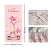 Suministro Exclusivo Transfronterizo de Temu Amazon Shein de Funda Decorativa de Puerta de Habitación Elástica de una Pieza, Fácil de Instalar, Cubierta de Puerta Estilo Día de San Valentín