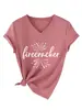 Petardo Amazon Ebay Sitio Independiente Moda Versátil Casual Camiseta de Manga Corta con Cuello en V para Mujer Camiseta Básica