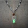 Cosecha de Nuevos Productos Transfronterizos Collar de Fantasma con Banda para el Cuello Botella Halloween Collar y Aretes de Fantasma Luminoso