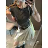 Falda Corta Floral de Cintura Alta Adelgazante Línea A Estilo Retro Americano Streetwear Ropa de Trabajo con Cinturón Mq1451